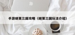 手游胡莱三国攻略（胡莱三国玩法介绍）