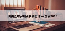 自由篮球pf加点自由篮球sw加点2019