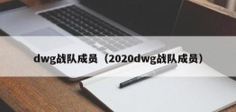 dwg战队成员（2020dwg战队成员）