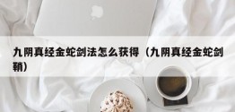 九阴真经金蛇剑法怎么获得（九阴真经金蛇剑鞘）