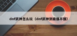 dnf武神怎么玩（dnf武神到底强不强）