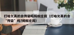 打哈欠真的会传染吗蚂蚁庄园（打哈欠真的会“传染”吗?蚂蚁庄园）